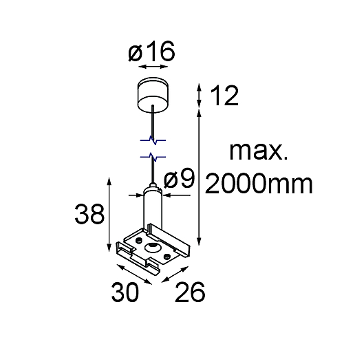 Track 48V Suspension Cable